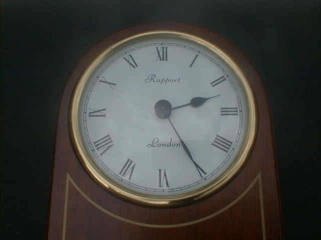 Rapport London 木製ケース 置時計（英国 アンティーク シルバー 英吉利物屋）