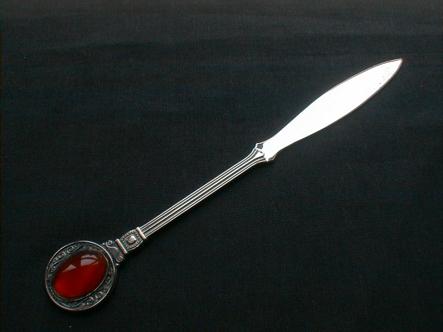 シルバー　プレート　銅製　ペーパーナイフ（英国 アンティーク シルバー 英吉利物屋）